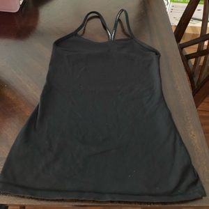 Black lululemon racer back tank